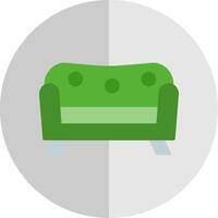 sofa vlak schaal icoon ontwerp vector