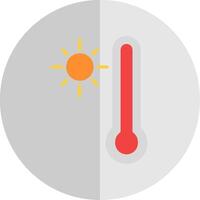thermometer vlak schaal icoon ontwerp vector