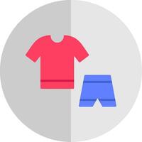 training kleren vlak schaal icoon ontwerp vector