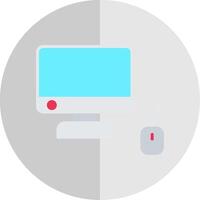 computer vlak schaal icoon ontwerp vector