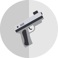 pistool vlak schaal icoon ontwerp vector