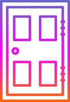 deur lijn helling icoon ontwerp vector