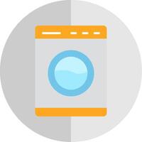 het wassen machine vlak schaal icoon ontwerp vector