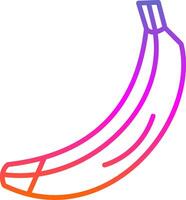 banaan lijn helling icoon ontwerp vector