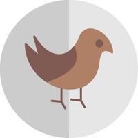 vogel vlak schaal icoon ontwerp vector