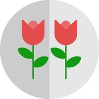 bloemen vlak schaal icoon ontwerp vector