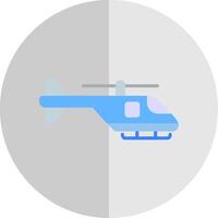 helikopter vlak schaal icoon ontwerp vector