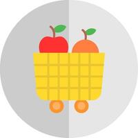 fruit kar vlak schaal icoon ontwerp vector
