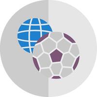 Amerikaans voetbal spel vlak schaal icoon ontwerp vector