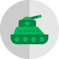 tank vlak schaal icoon ontwerp vector