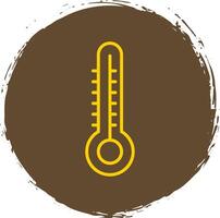 thermometer lijn helling icoon ontwerp vector