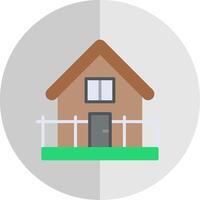 huis vlak schaal icoon ontwerp vector