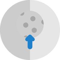 maan vlak schaal icoon ontwerp vector