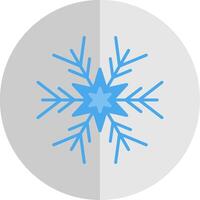 sneeuwvlok vlak schaal icoon ontwerp vector