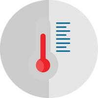 thermometer vlak schaal icoon ontwerp vector