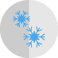 sneeuwvlokken vlak schaal icoon ontwerp vector