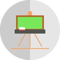 schoolbord vlak schaal icoon ontwerp vector