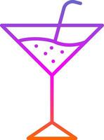 martini lijn helling icoon ontwerp vector