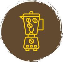 koffie Slijper lijn helling icoon ontwerp vector