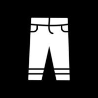 broek glyph omgekeerd icoon ontwerp vector