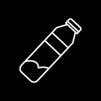 water fles lijn omgekeerd icoon ontwerp vector