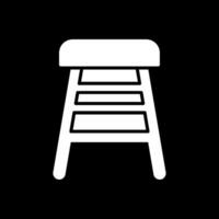 bar stoel glyph omgekeerd icoon ontwerp vector