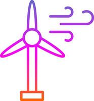 wind turbine lijn helling icoon ontwerp vector