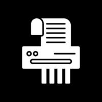 shredder glyph omgekeerd icoon ontwerp vector