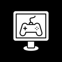 gaming glyph omgekeerd icoon ontwerp vector