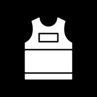 tank top glyph omgekeerd icoon ontwerp vector