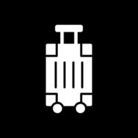 bagage glyph omgekeerd icoon ontwerp vector