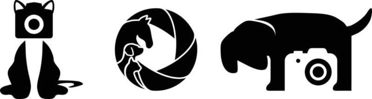 logo's voor huisdierenfotografie vector