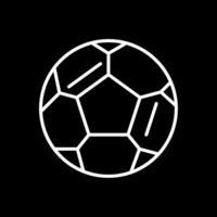 Amerikaans voetbal lijn omgekeerd icoon ontwerp vector
