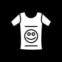 kleding glyph omgekeerd icoon ontwerp vector