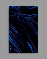 abstracte blauwe zwarte vloeibare marmeren achtergrond vector