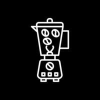 koffie Slijper lijn omgekeerd icoon ontwerp vector