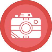 foto camera glyph ten gevolge cirkel icoon ontwerp vector