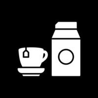 melk glyph omgekeerd icoon ontwerp vector