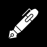 pen glyph omgekeerd icoon ontwerp vector