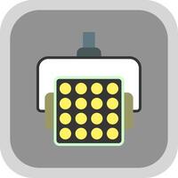 spotlight vlak ronde hoek icoon ontwerp vector