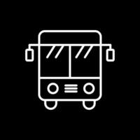 bus lijn omgekeerd icoon ontwerp vector