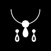 sieraden glyph omgekeerd icoon ontwerp vector