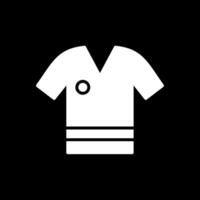 overhemd glyph omgekeerd icoon ontwerp vector