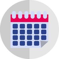 kalender vlak schaal icoon ontwerp vector