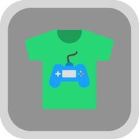 t-shirt vlak ronde hoek icoon ontwerp vector