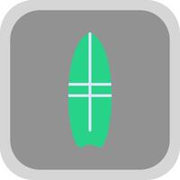 surfer vlak ronde hoek icoon ontwerp vector