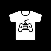 t-shirt glyph omgekeerd icoon ontwerp vector