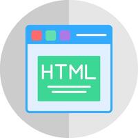 html vlak schaal icoon ontwerp vector