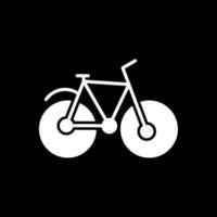 fiets glyph omgekeerd icoon ontwerp vector