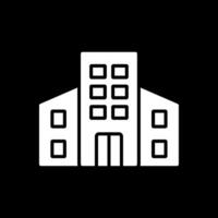 gebouwen glyph omgekeerd icoon ontwerp vector
